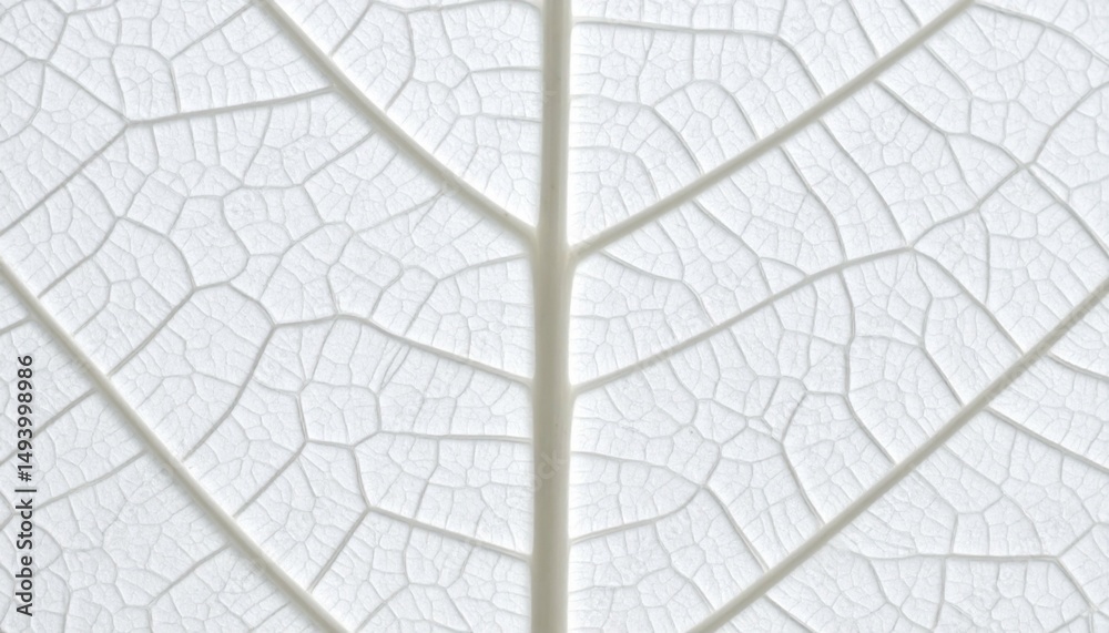 Obraz premium Ghostly Veins Translucent Leaf Detail