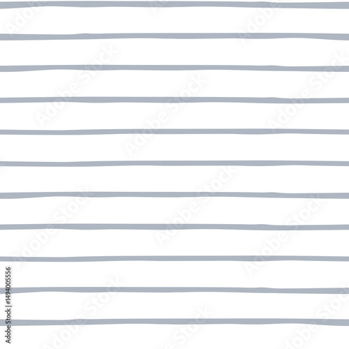 Horizontal lines hand drawn seamless pattern. Vector backgrond