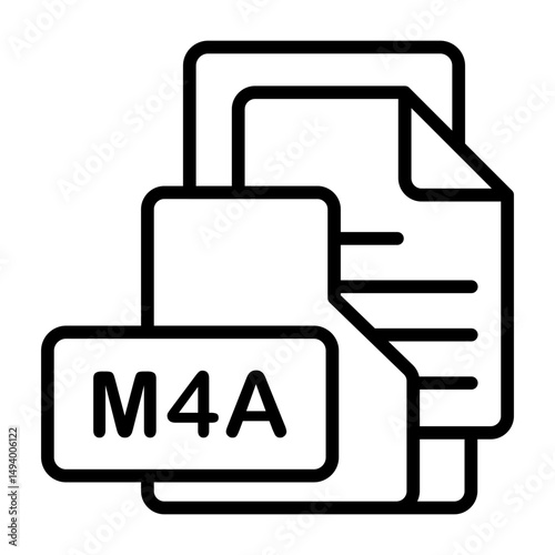 M4A Format Icon