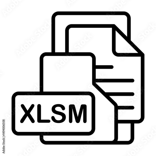 XLSM Format Icon