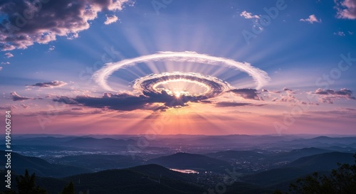 silver lining cloud background