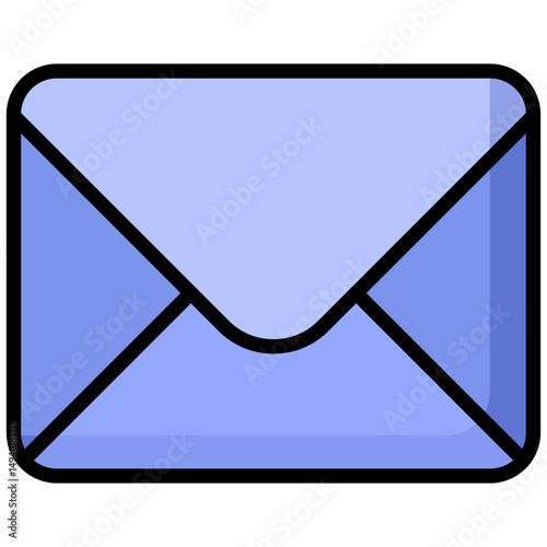 Email lineal color icon. Simple vector icon design in lineal color style. Editable vector format