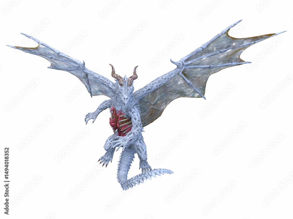 Fototapeta premium ドラゴン 3DCGレンダリング