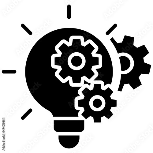 Innovation gylph icon. Simple vector icon design in gylph style. Editable vector format