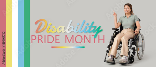 Young woman in wheelchair p...