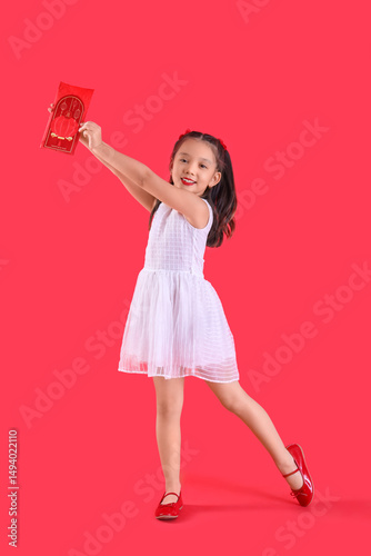 Cute little Asian girl with...