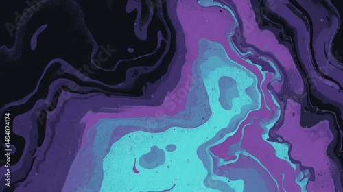 Swirling ethereal cloud of purple, blue, and black shades creates dreamlike ethereal visual