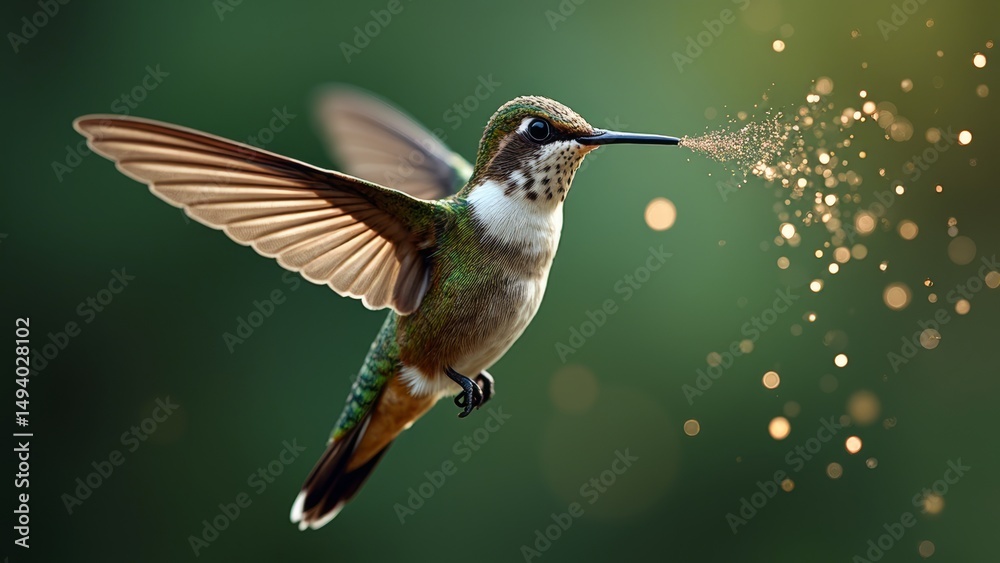 Fototapeta premium Hummingbird Natural Scene