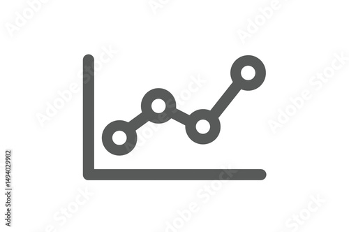 Minimalist Line Graph Representing Data Trends and Growth Analysis In A Professional Setting
