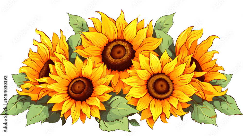 Naklejka premium Rustic Sunflower Plant with Weathered Petals - Natural Beauty in Grunge Style