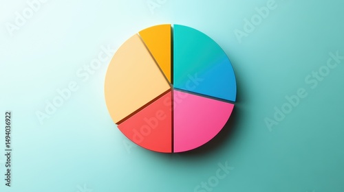 Free Download Market share distribution graphic flat design side view theme competitive analysis animation Triadic Color Scheme - GFXLoad