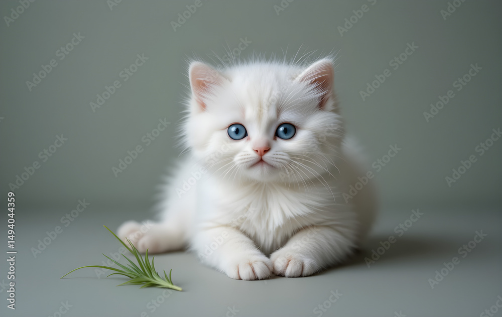 Obraz premium a beautiful kitten as a dream.