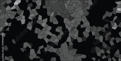 Abstract geometric mosaic design featuring a variety of grayscale shades creating a modern and textured visual composition