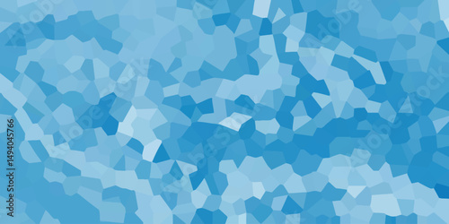 Abstract geometric mosaic pattern in shades of blue creating a modern textured background design suitable for digital graphics and web applications