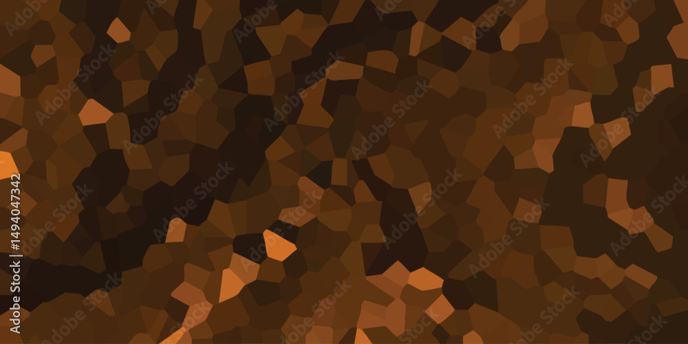 Fototapeta premium Abstract mosaic background in earthy tones with geometric polygonal texture for digital art and design projects