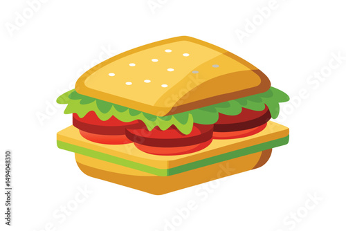 sandwich isolated on white background