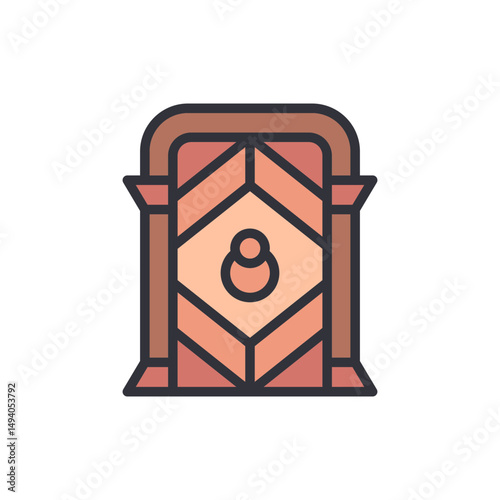 Stylized Portal Design With Geometric Accents For Fantasy Environments