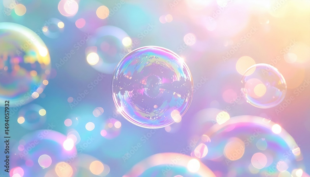 Colorful Abstract Bubbles Background Colorful Abstract Bubbles Background