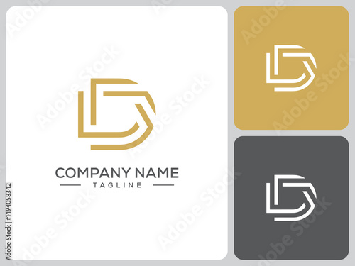 vector logo D