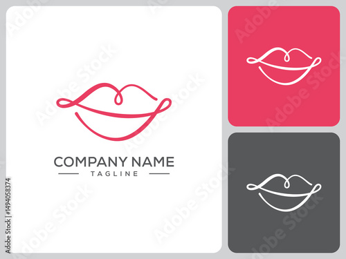 vector logo beauty lips