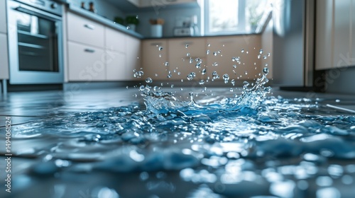 Splashing water on kitchen floor, potential leak/damage