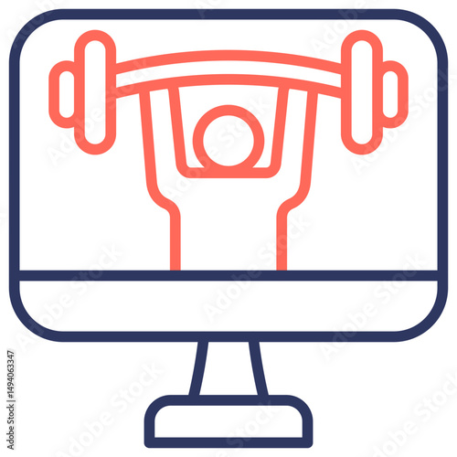 Virtual Fitness Icon