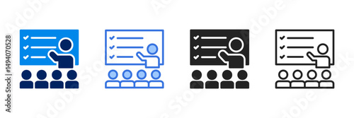 Planning  Icon Set Different Style Collection 
