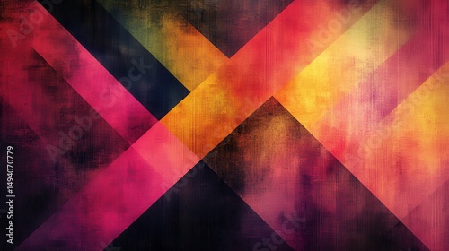 Abstract geometric design with vibrant colors and textures (8)