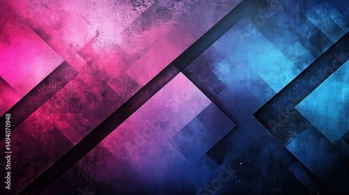 Abstract geometric design with vibrant colors and textured shapes (3)