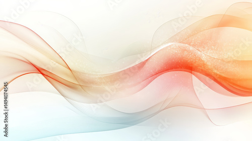 Abstract flowing lines of pastel colors (1)