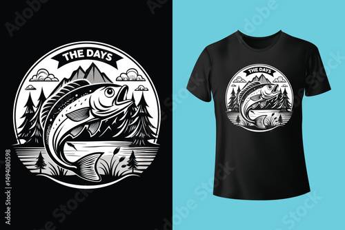 fishing t shirt design