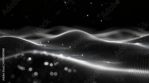 Abstract digital landscape
