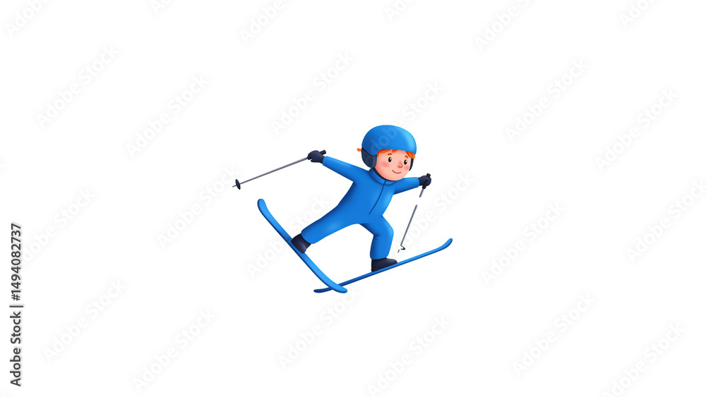 Obraz premium Cartoon man with paddle board ready for summer vacation adventure travel and ocean beach fun in the sun day on transparent background