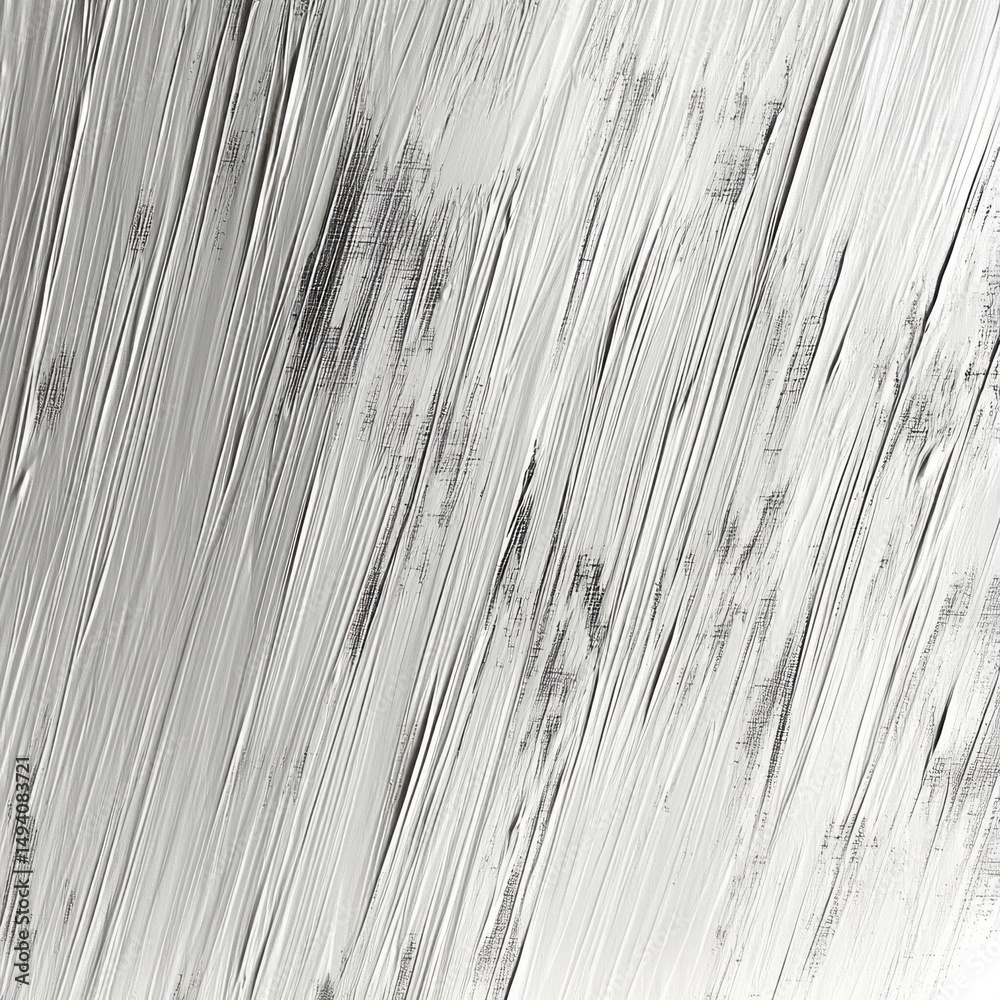 Obraz premium Abstract close-up of textured surface with various linear grooves and scratches creating a dynamic pattern in monochrome shades