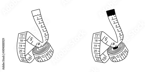 rolling meter icon white on background