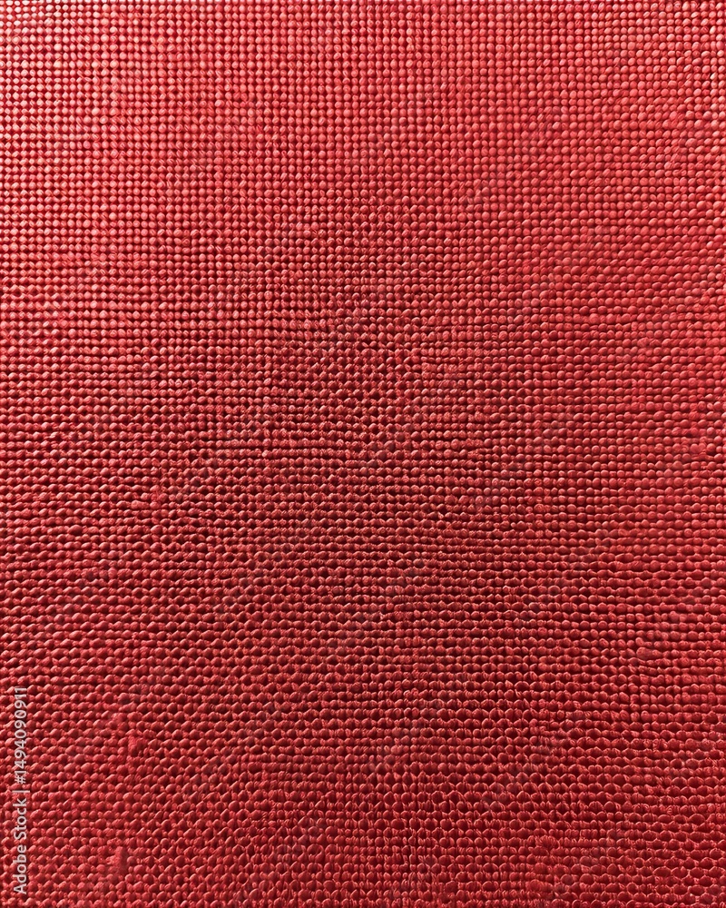 Fototapeta premium Texture de tissu rouge, tissage serré, fond uni