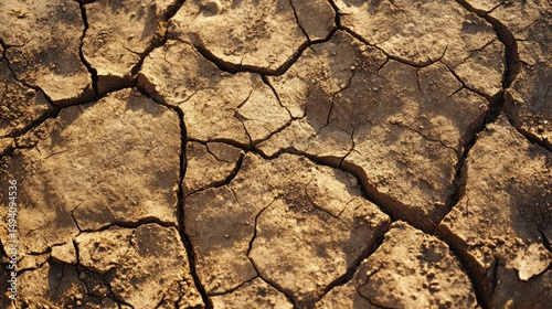 Parched Earth: A stark representation of drought and environmental stress