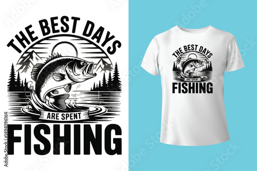 Fishing t shirt design retro and vintage style and t shirt graphic designs for fish man