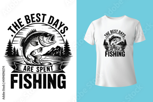 Fishing t shirt design retro and vintage style and t shirt graphic designs for fish man