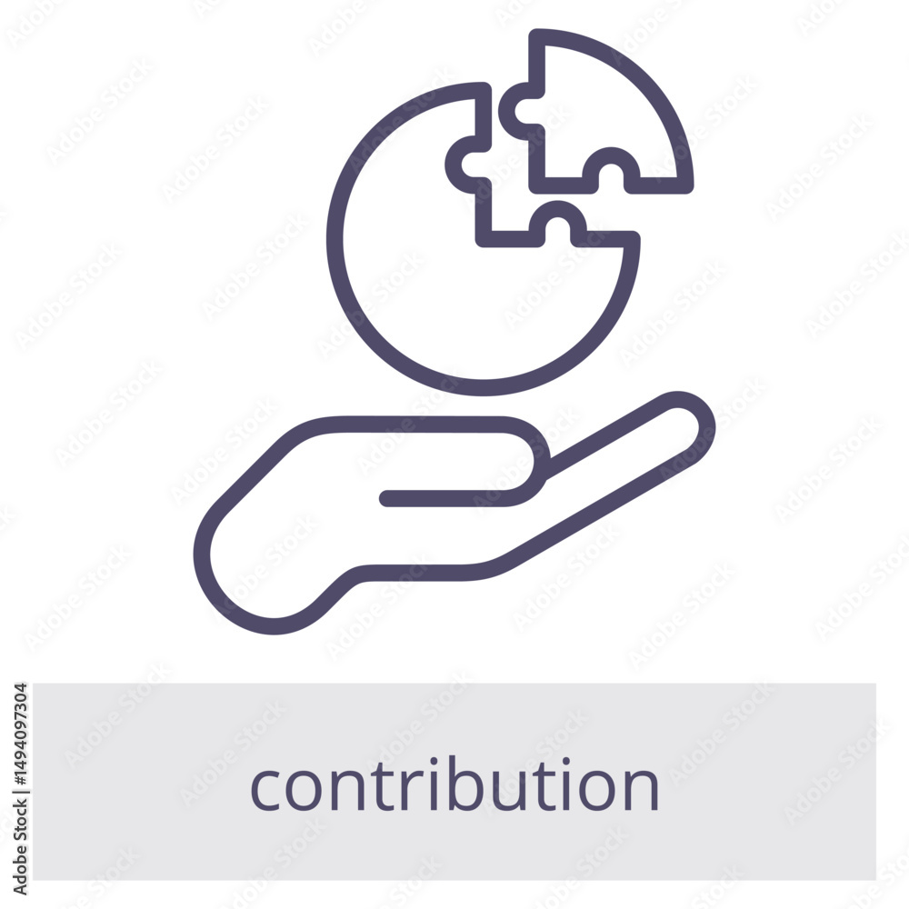 Obraz premium Contribution Element For Design Graphic