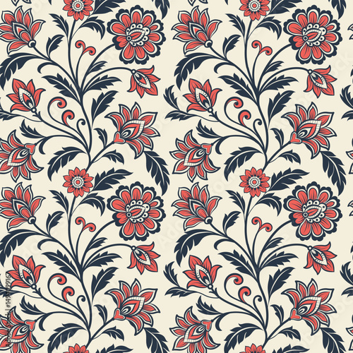 Motifs African boho paisley Floral Ikat pattern embroidery border. Ethnic ikat floral Ethnic Indian Pattern Ikat pattern Ethnic Pattern. Border  floral Aztec embroidery border seamless patterns.