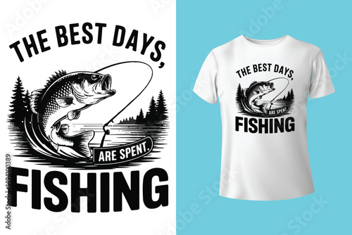 Fishing t shirt design retro and vintage style and t shirt graphic designs for fish man