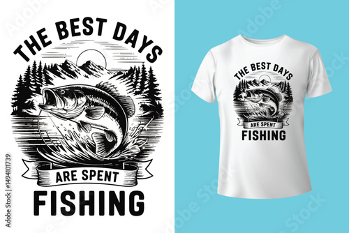 Fishing t shirt design retro and vintage style and t shirt graphic designs for fish man