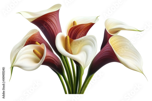 Calla Lily isolated on a transparent background. High quality PNG, commercial use.