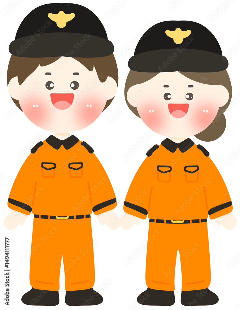 Naklejka premium cartoon character of people