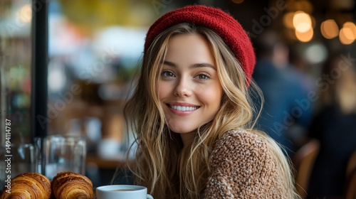 Young woman smiling in cafe (3)