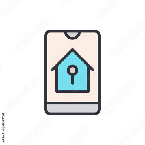 Smart Home App On Phone Displaying Home Security And Automation