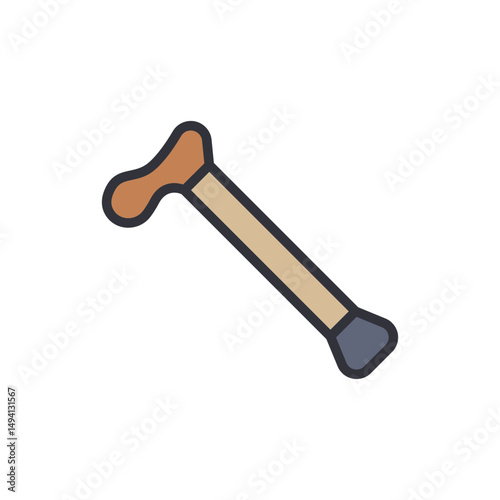 Iconic Cane With Ergonomic Handle Design For Steadiness And Support