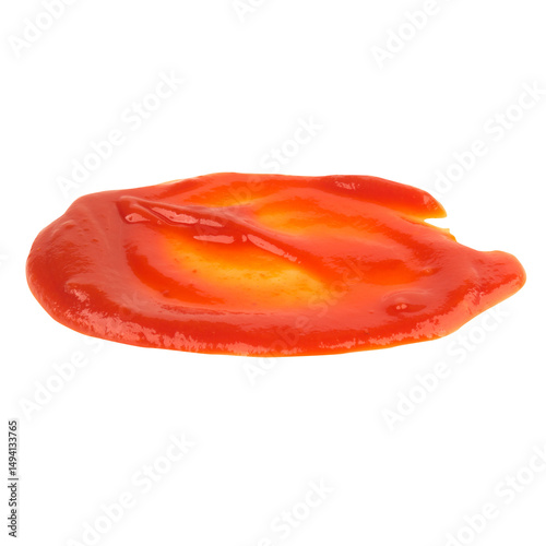 tomato ketchup isolated on white background splash