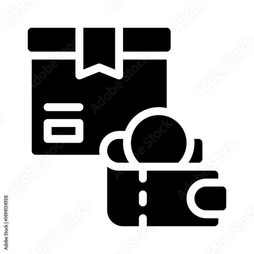 e wallet glyph icon